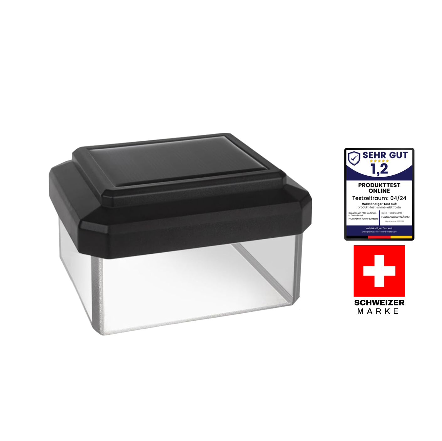 6040 Solar Zaunleuchte LED ch