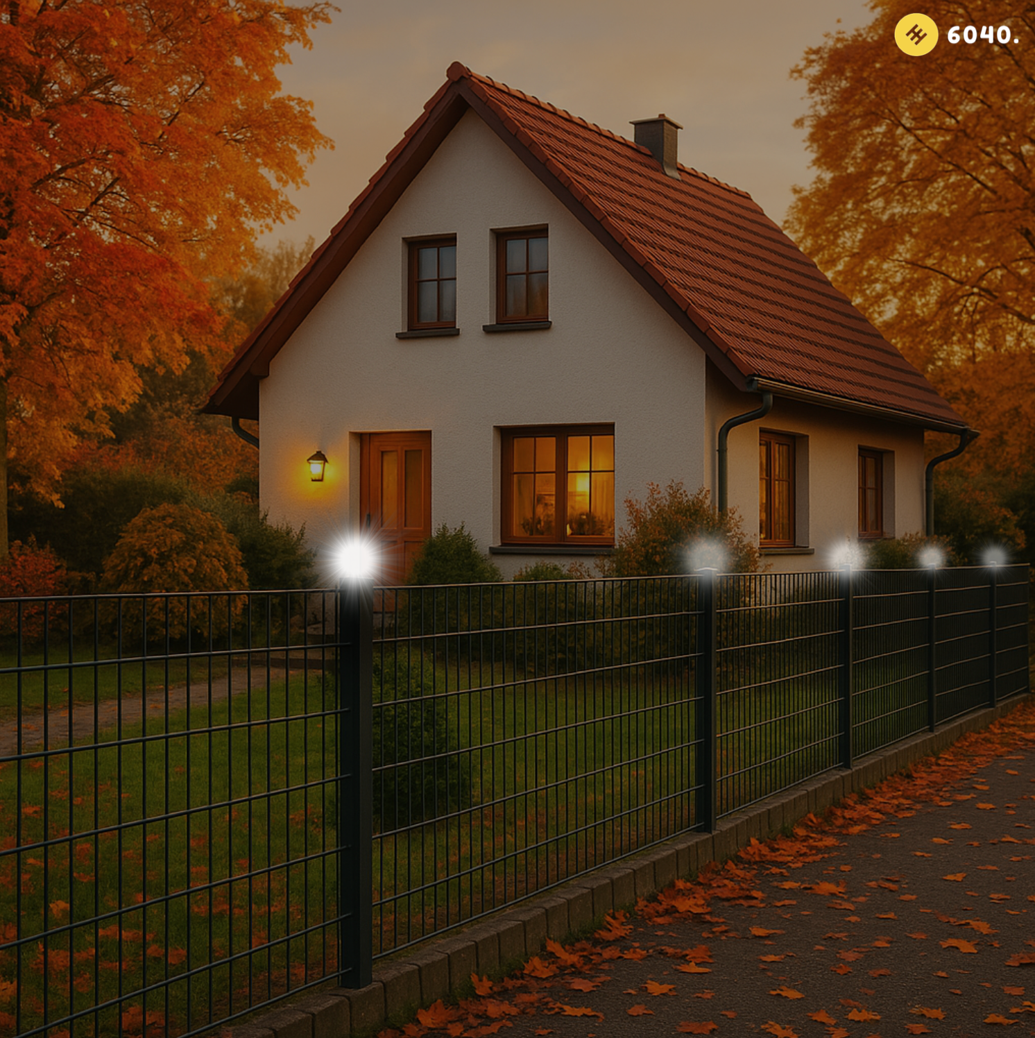6040 Solar Zaunleuchte LED Amazon brand