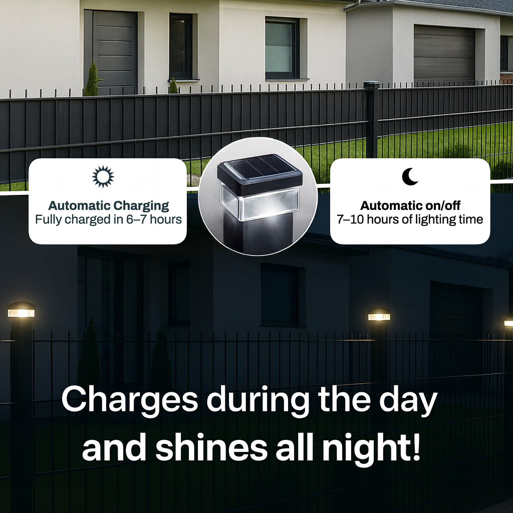 6040 Solar Zaunleuchte LED int