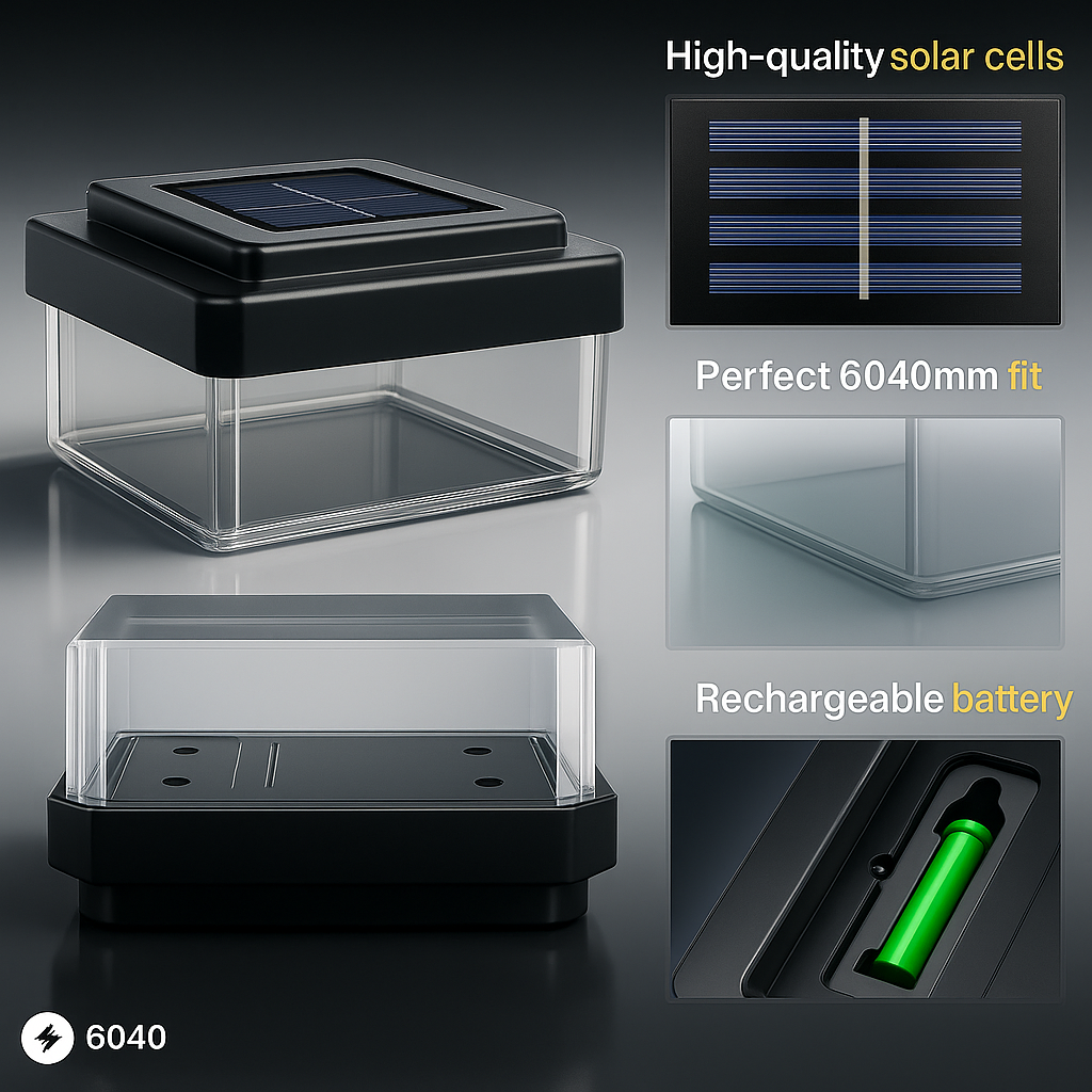 6040 Solar Zaunleuchte LED int