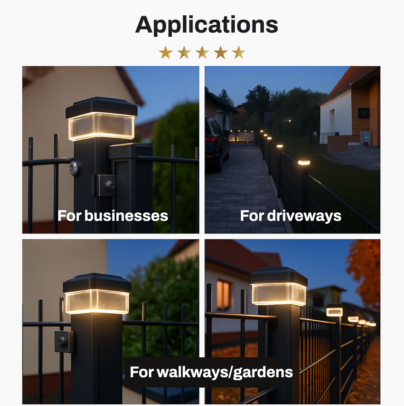 6040 Solar Zaunleuchte LED int